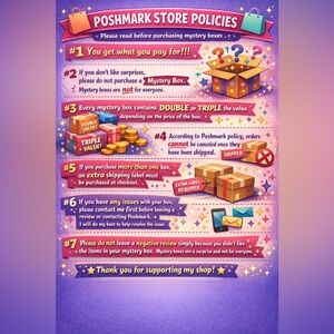 Mystery BOX POLICY PLEASE READ BEFORE BUYING A MYSTERY BOX 📦!!!